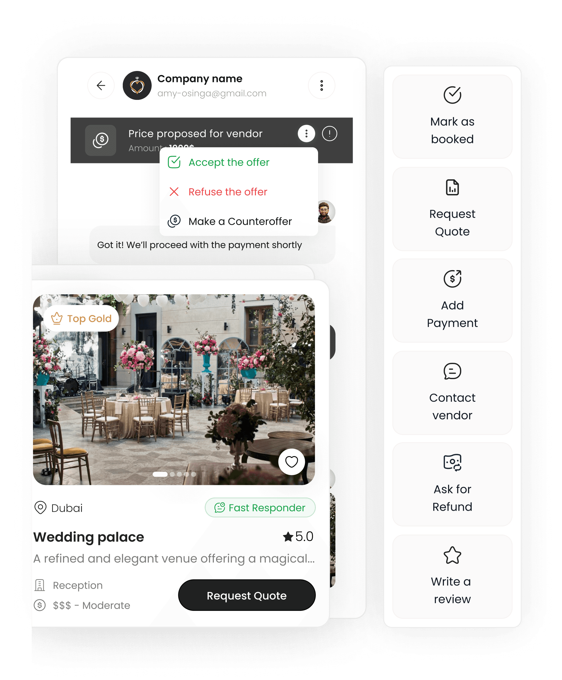Trouver, Négocier et Réserver des Fournisseurs